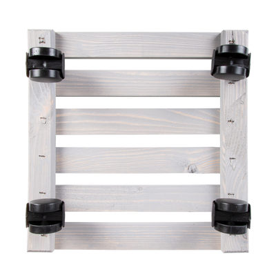 Carro Porta Macetas Madera Cuadrado L